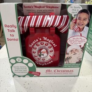 Mr. Christmas Santa's Interactive Magical Telephone Toy‎ Brand New In Box